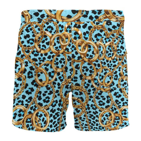 Leopard Print Board Shorts
