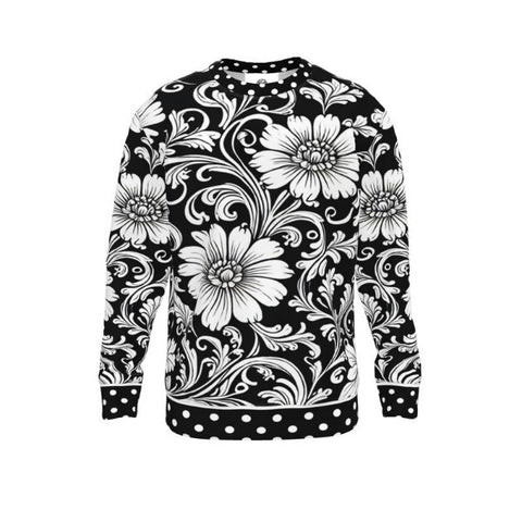 Baroque Floral Print Sweatshirt