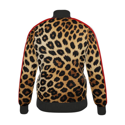Leopard Print Tracksuit Jacket