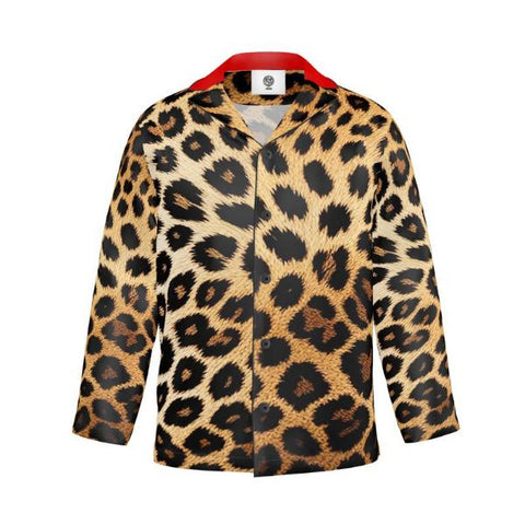 Leopard Print Silk Shirt