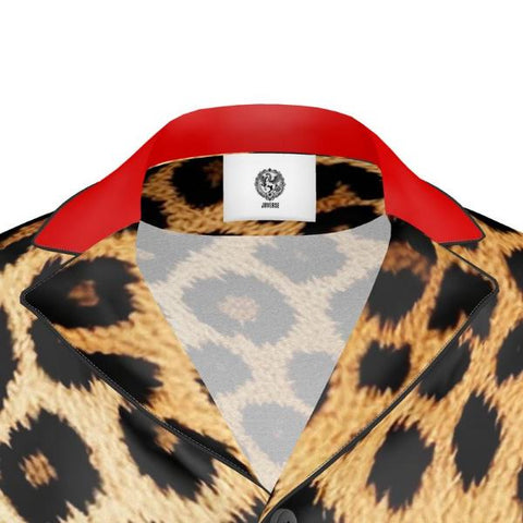 Leopard Print Silk Shirt