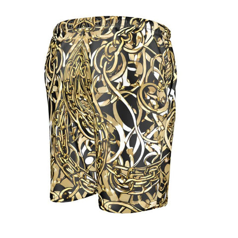 Gold Chains Silk Shorts